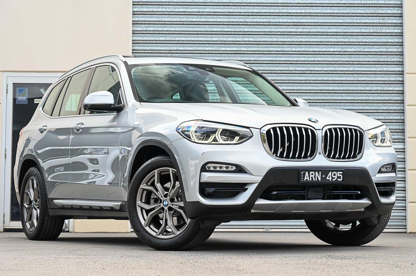 2017 BMW X3 xDrive20d in silver — front three-quarter view at the Ripper Cars showroom in Springvale